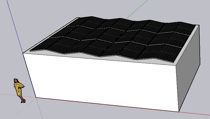 Option #3 : 24 modules (9.12 kW) tilted east-west at 10º