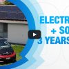 Solar panels and electric car
