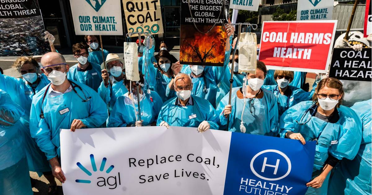 Coal power protest - AGL Melbourne