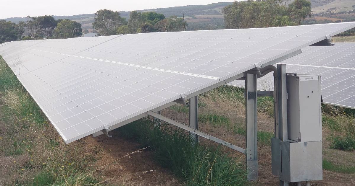 SA Water Aldinga - solar energy