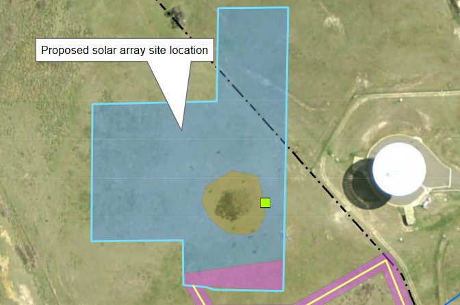 CDSCC solar project site location