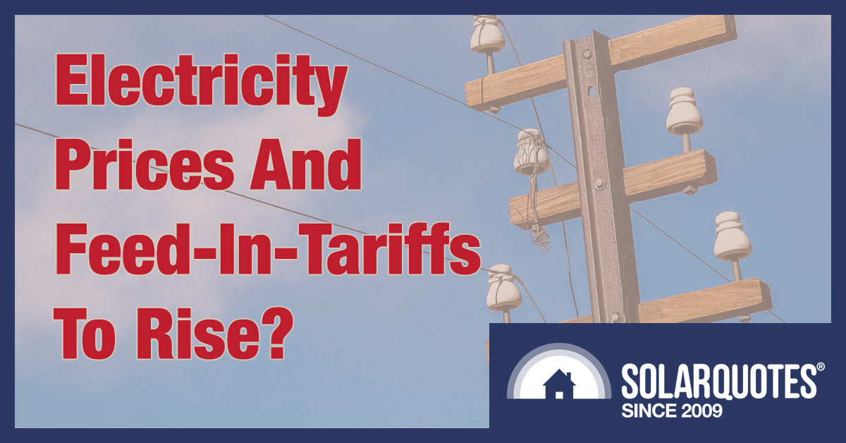 Australian electricity prices and feed-in tariffs