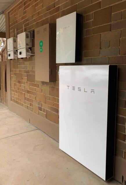 Tesla Powerwall installation example
