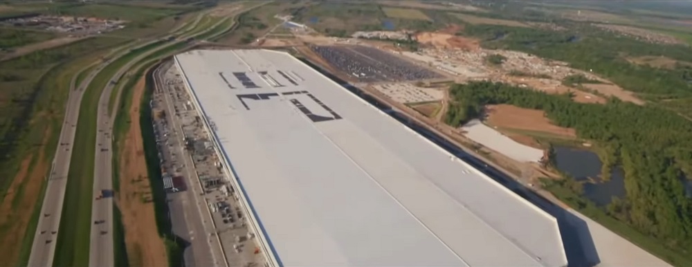 Tesla Gigafactory Texas solar panels - currently