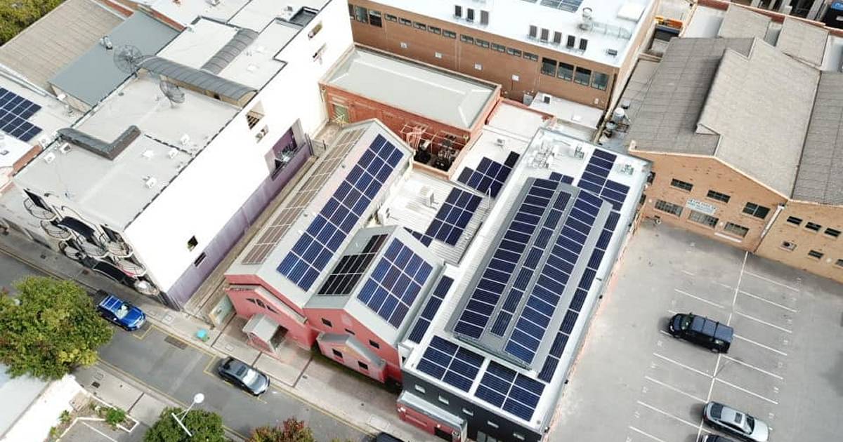Shiels' solar panel installation - Adelaide CBD