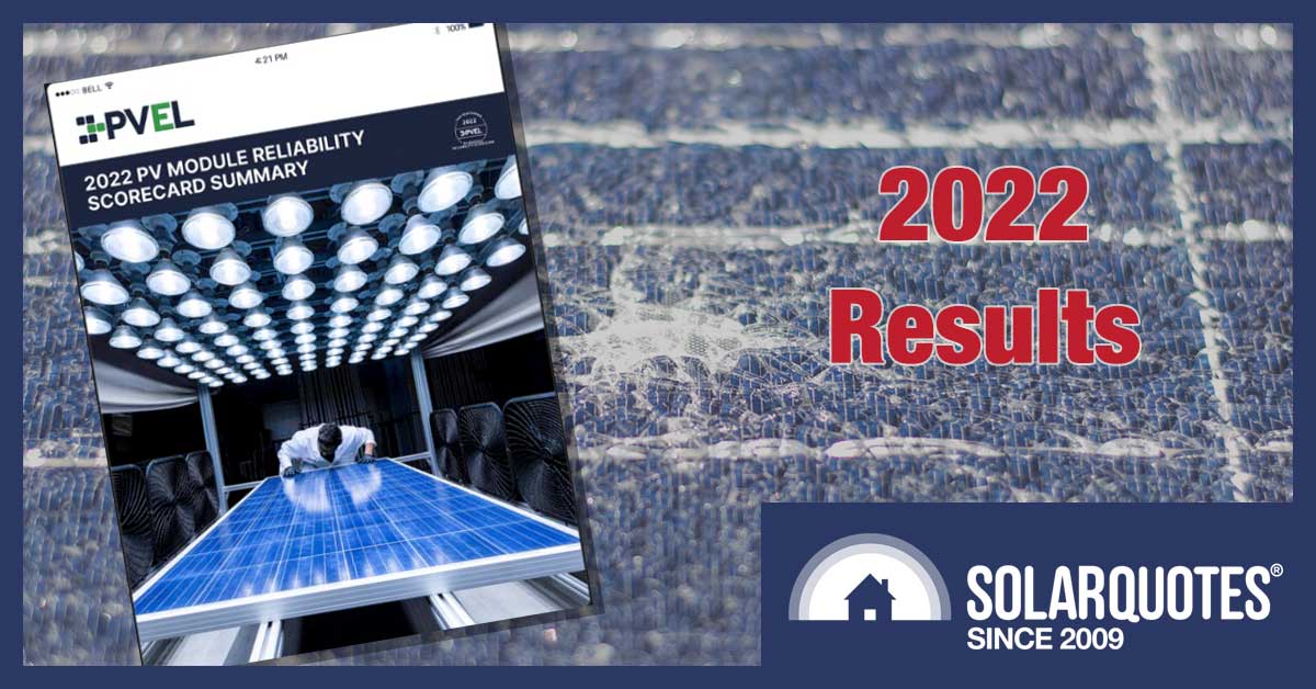 PVEL 2022 PV Module Reliability Scorecard