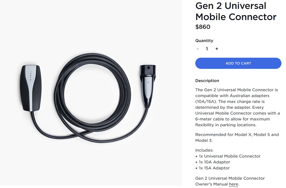 Tesla Gen 2 universal mobile connector