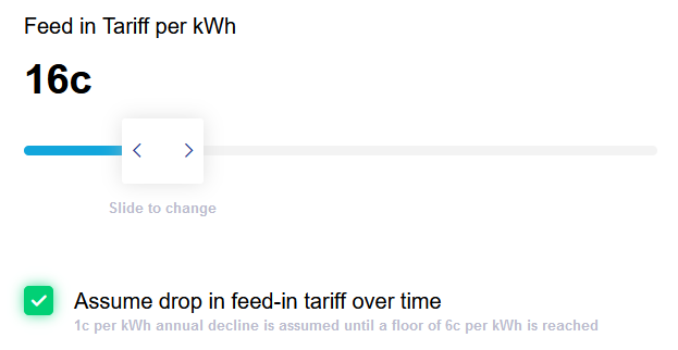 Feed-in tariff rate