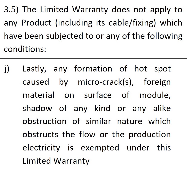 Winaico warranty