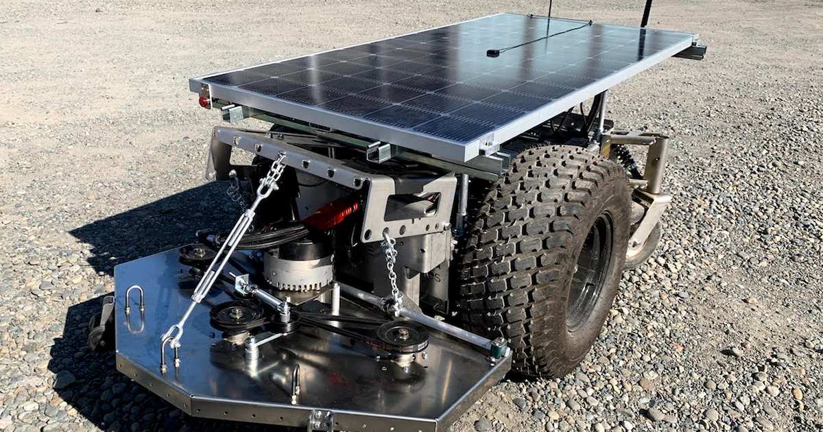 Solar assisted farm robot