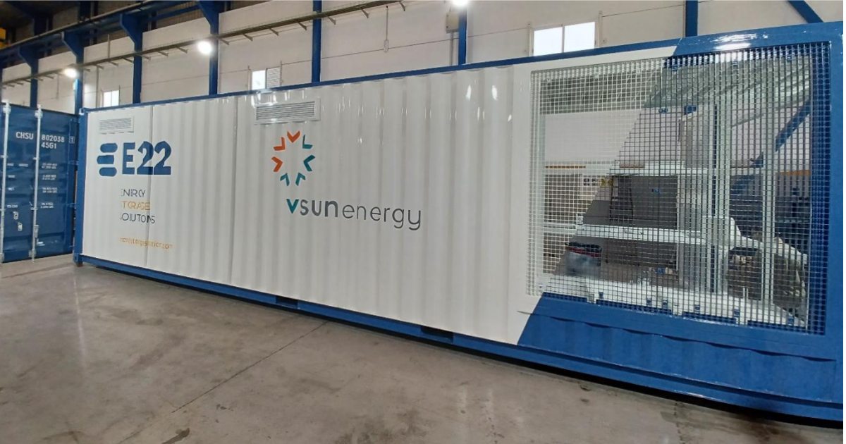 VSUN E22 vanadium redox flow battery (VRFB)