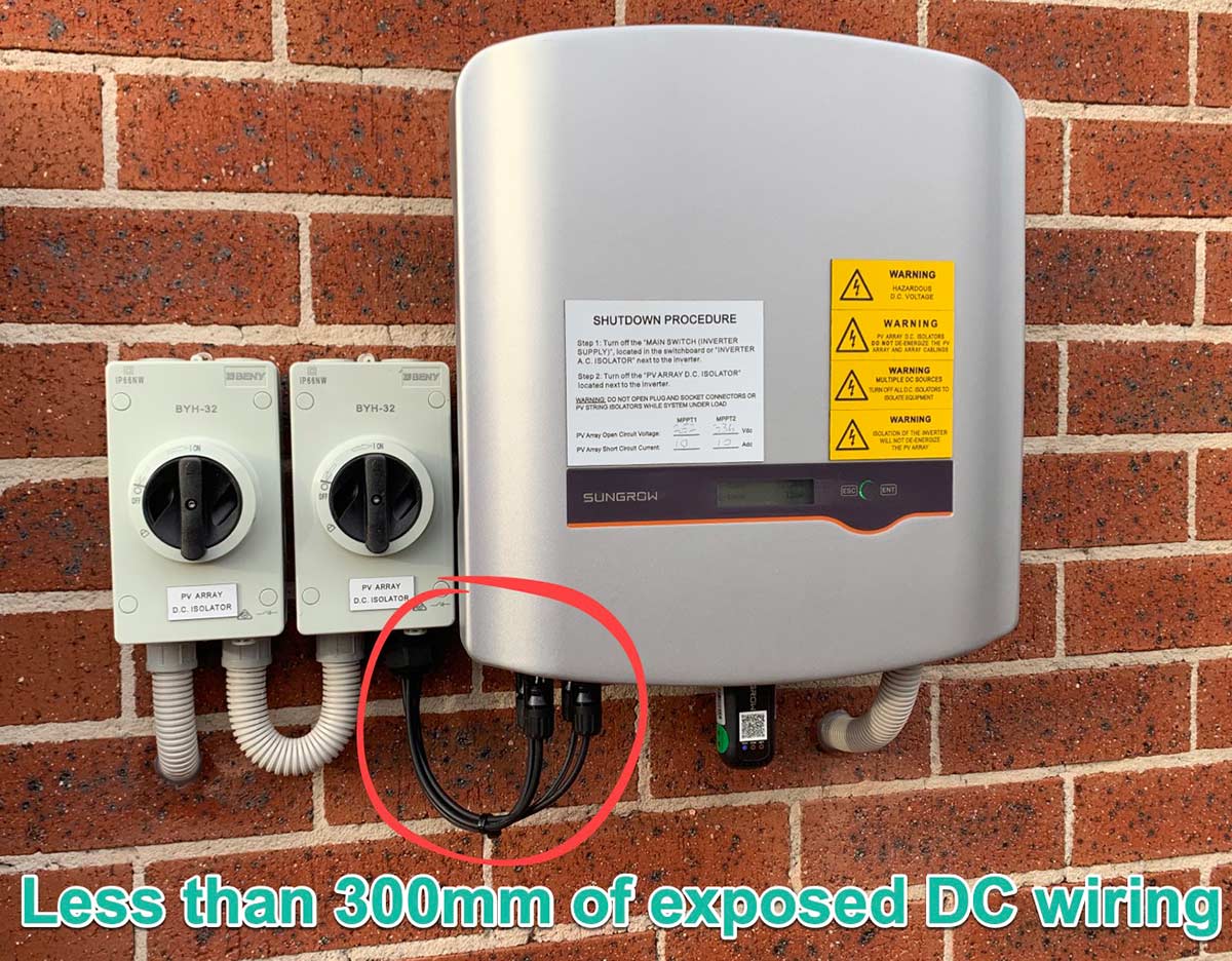 Conduit-For-Solar-Cables Inverter Rule