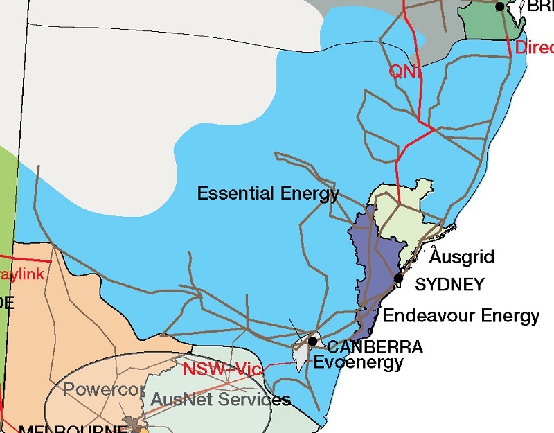 NSW DNSP service areas