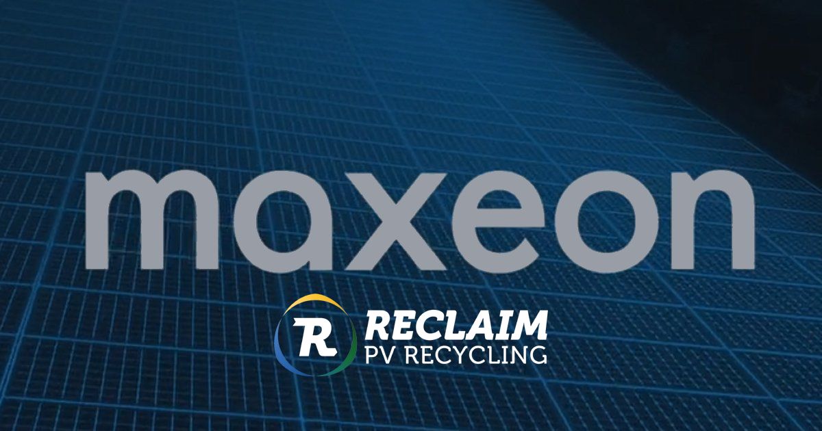 Maxeon Solar Technologies and Reclaim PV Recycling