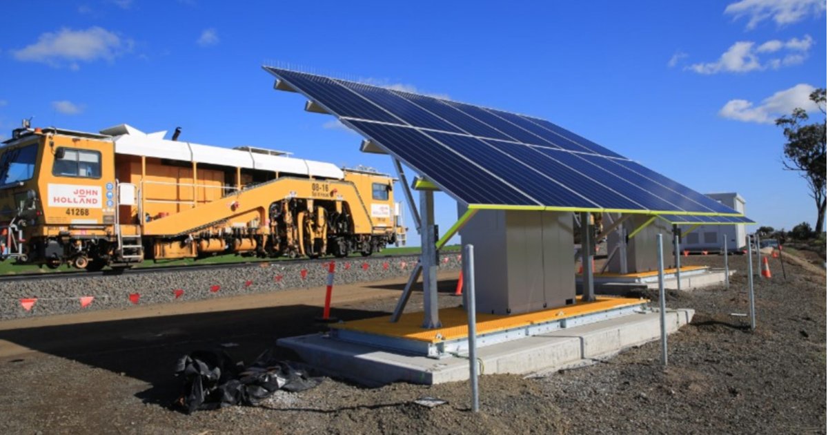 Inland Rail - solar panels