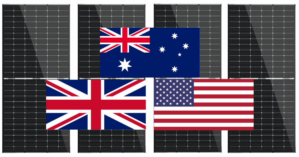 Solar power system cost - Australia vs UK vs USA