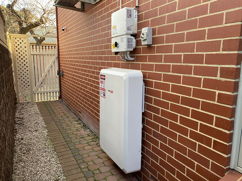 SolarEdge home battery - completed installation