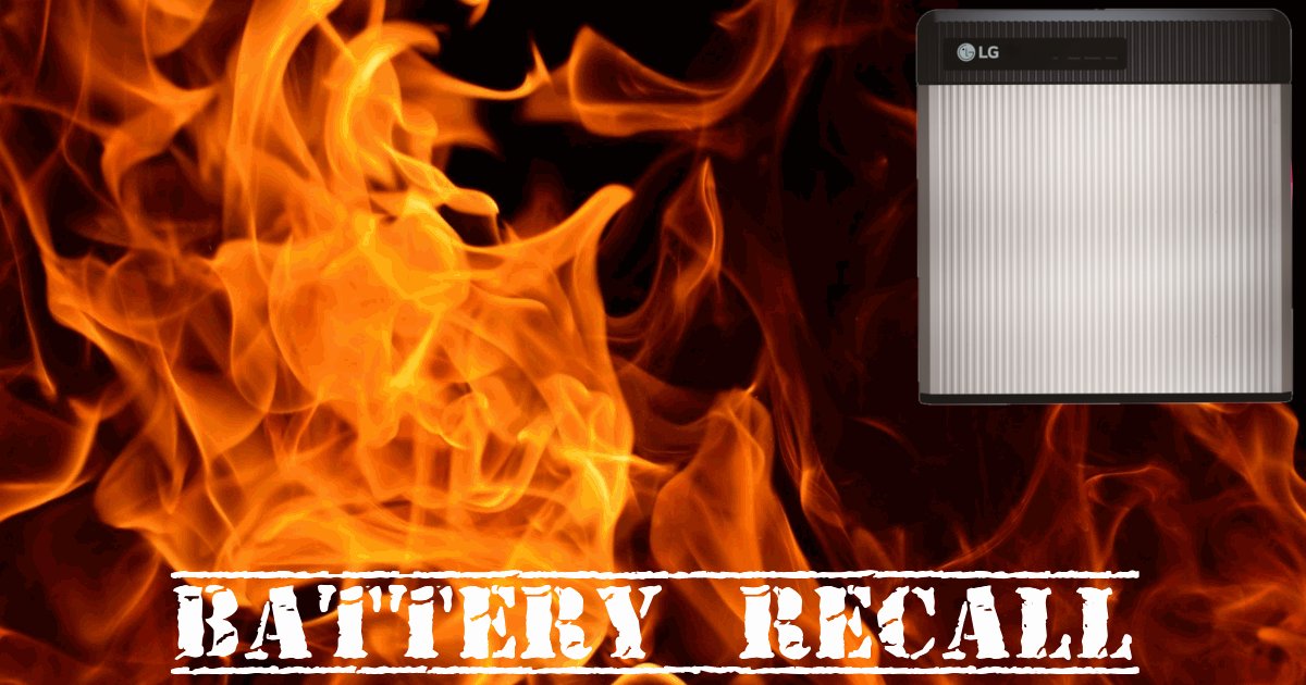 LG solar battery recall in Australia