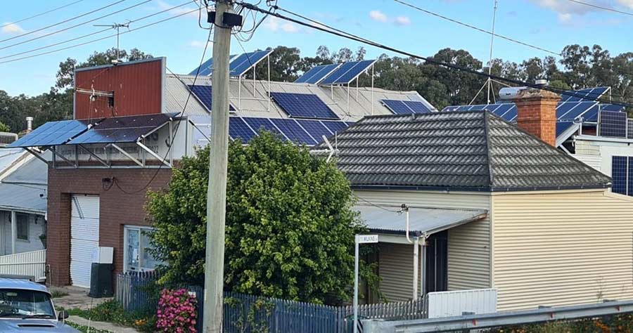 Hay solar installation