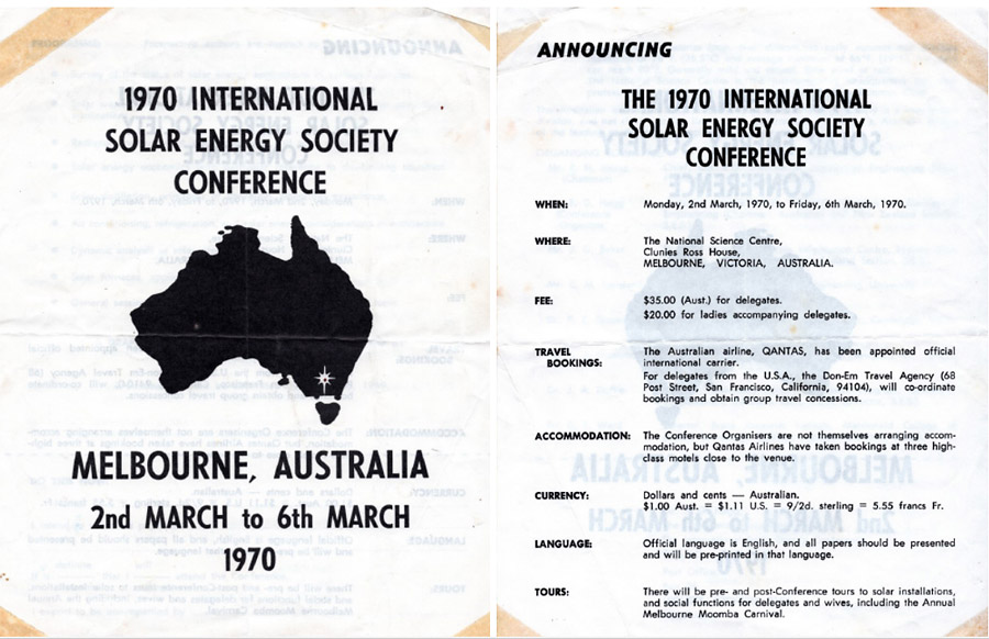ISES 1970 promotional pamphlet