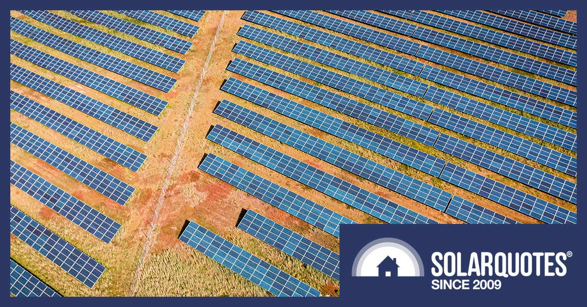 Australian solar farms and land clearing