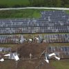 Solar farm damage in Ukraine