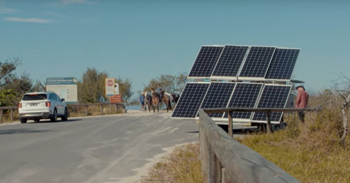Sunshine Coast solar powered ad