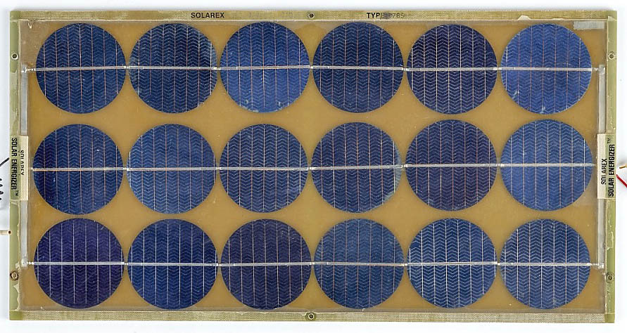 Vintage Solarex solar panel
