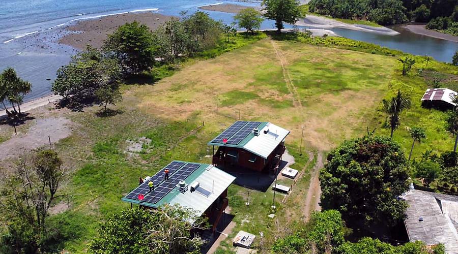 Off grid solar power installation in Papua New Guinea