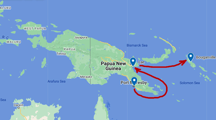 Papua New Guinea - Port Moresby to Bougainville by boat