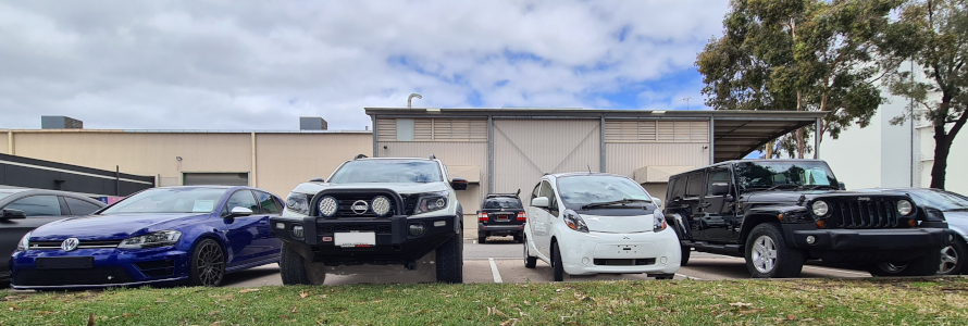 Mitsubishi i-MiEV in a car park