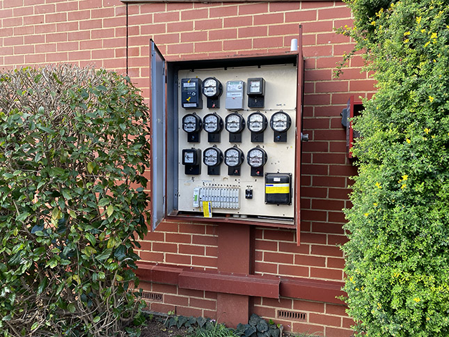Strata property electricity meters