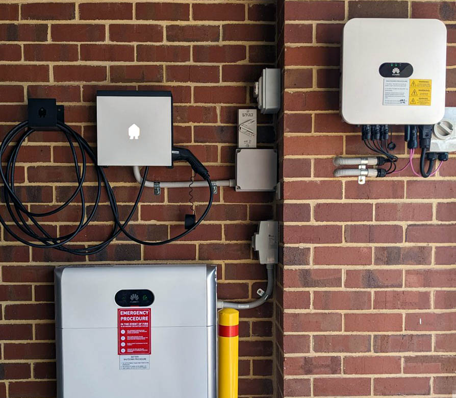 Home battery and Smappee EV charger installation
