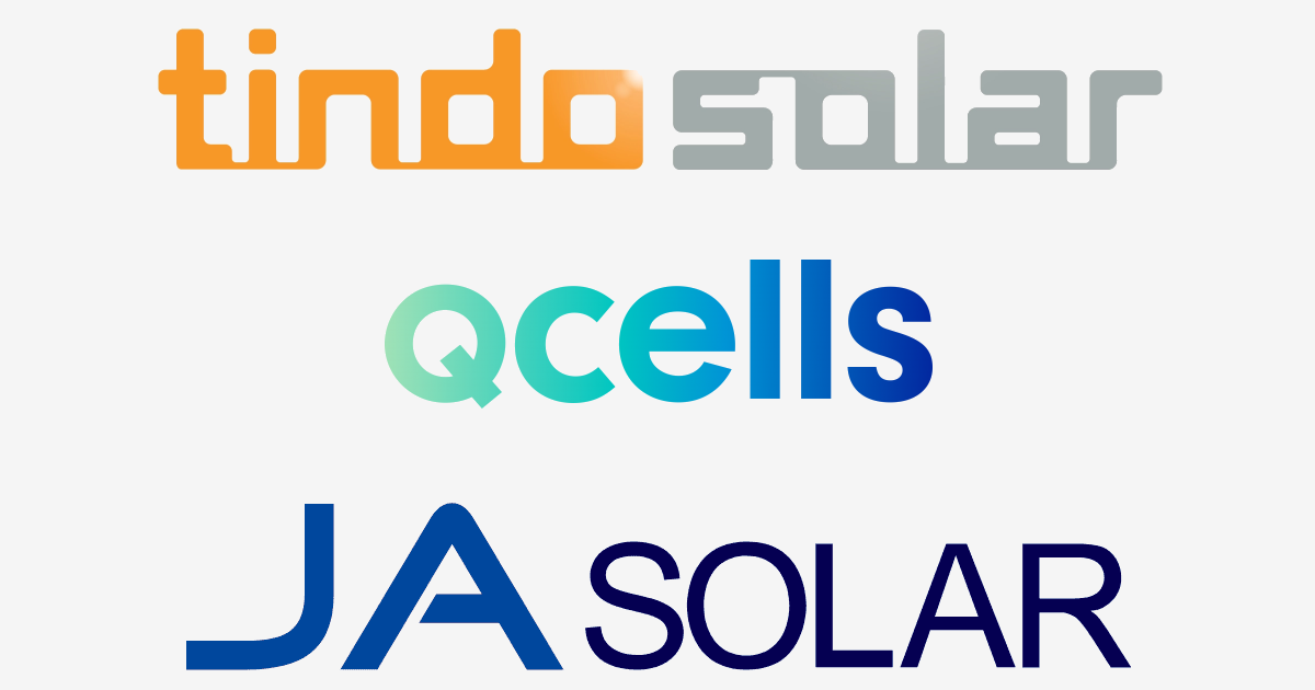 QCells, JA and Tindo Solar