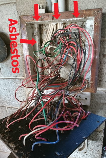 Asbestos in switchboard