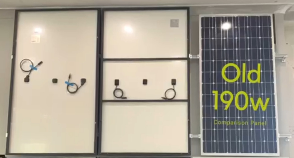 Comparing solar panel sizes