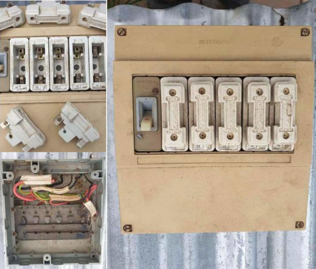 Dangerous electrical switchboard - example 2