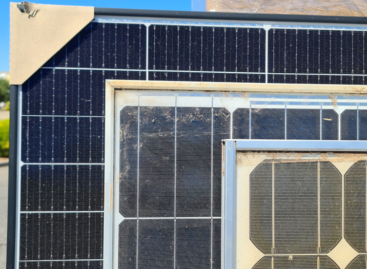 old vs. new solar panel sizes