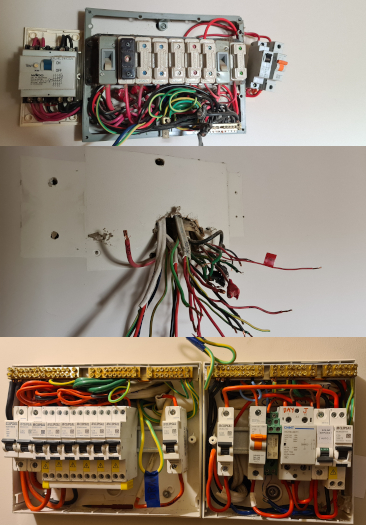 Fixing an electrical switchboard mess