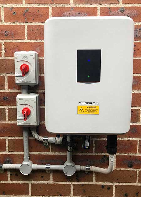 installed sungrow inverter