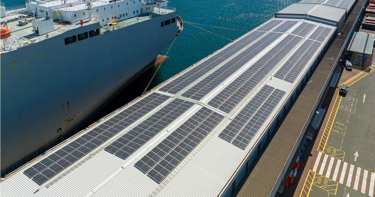 Fremantle Passenger Terminal solar panels