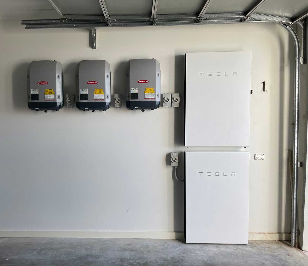 A double Powerwall installation