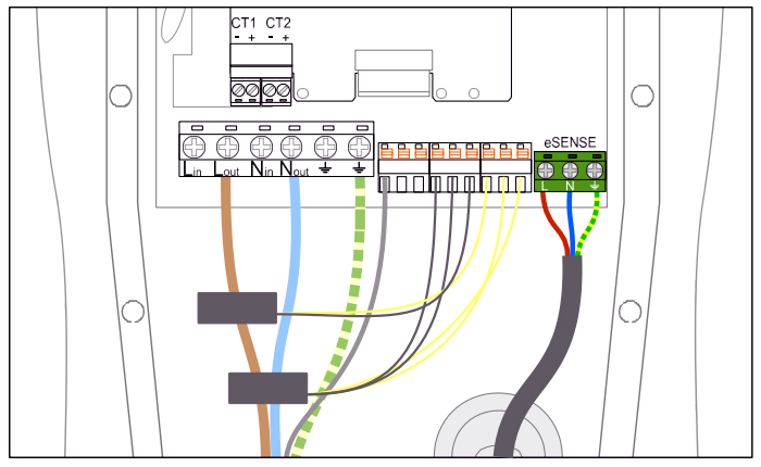 Zappi eSense wiring diagram