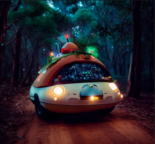 Magic pudding electric car.