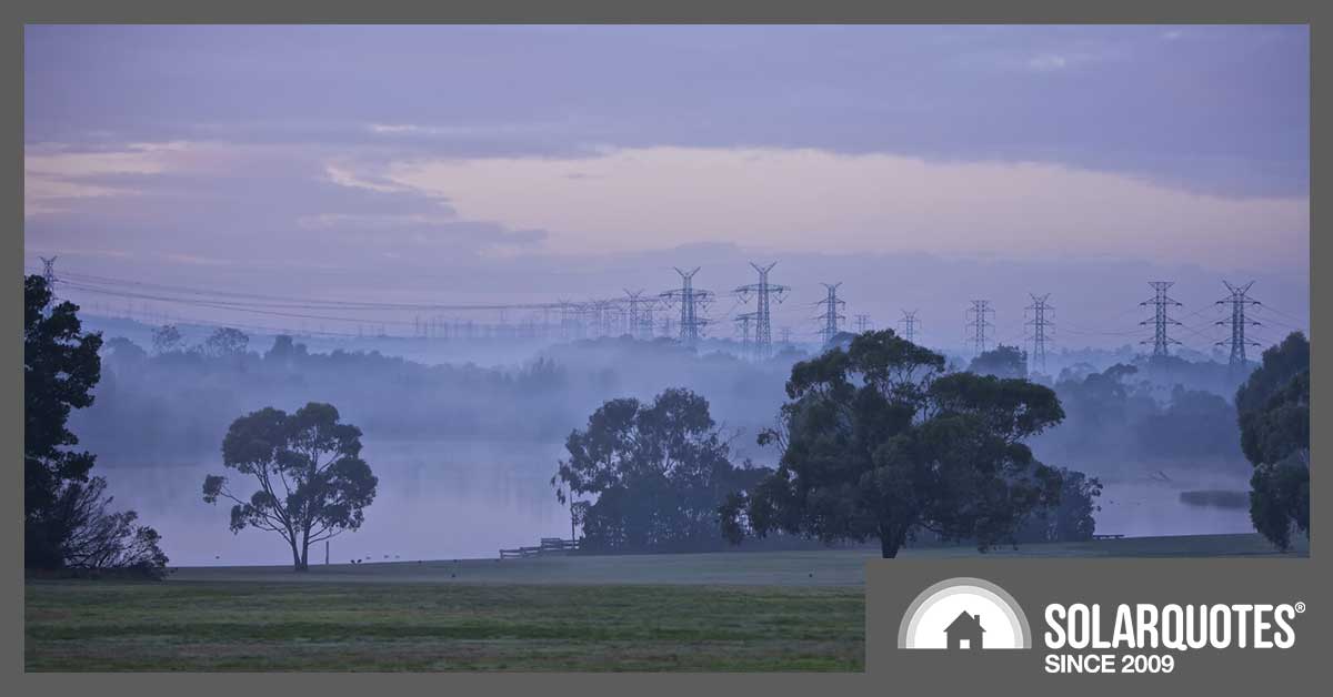 pylons in an Australian field