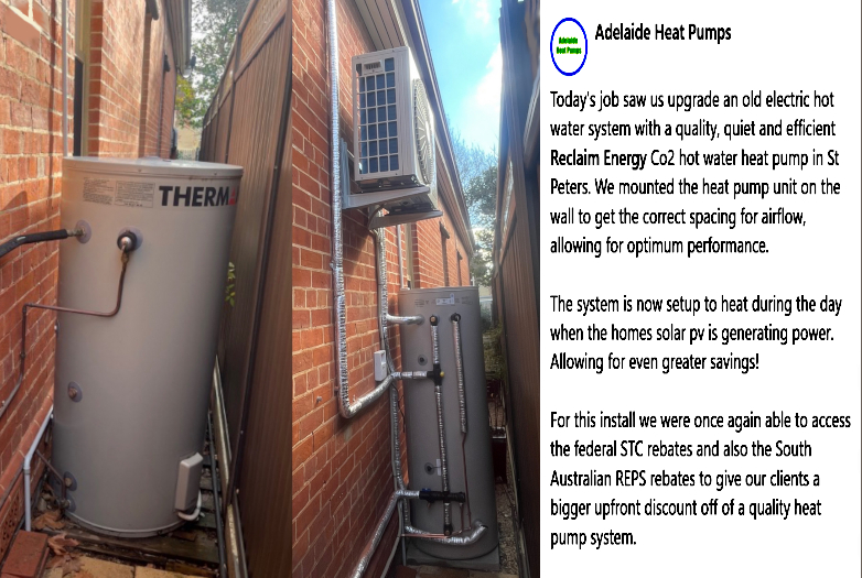 hot water heat pump install 