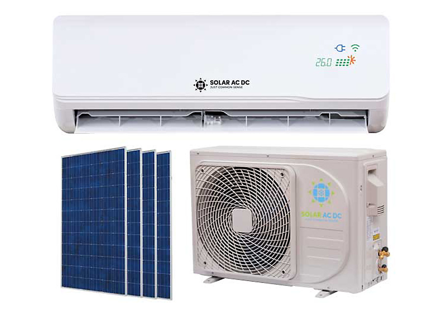 Hybrid Solar AC DC air conditioner