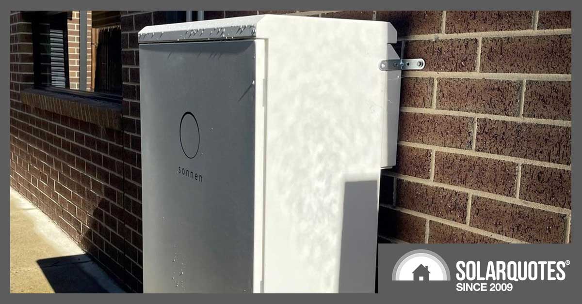 A sonnen battery installed in melbourne