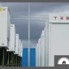 close up of a Tesla Megapack