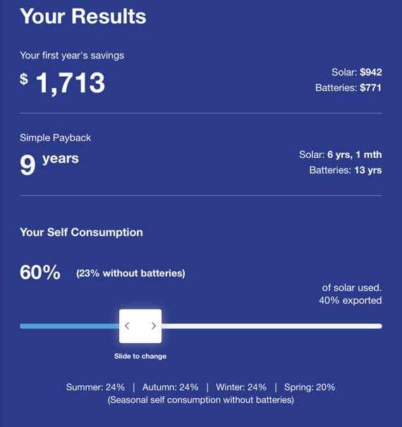 projected savings